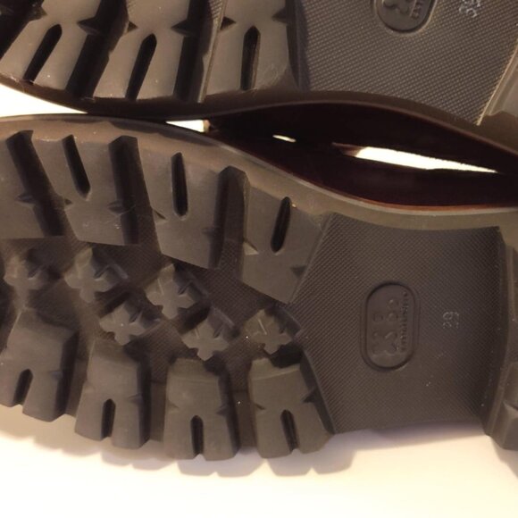 GADEA By Lodi Rhinestone Purple/Burgandy Suede Chunky Loafers, 39 8-8.5 -  NWOT - Picture 14 of 16